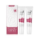 Kit di Sollevamento Camellia Laminazione Obiettivo e Ciglia 2 x 10 ml Sistema Professionale a Due Fasi Trattamento Permanente per Lifting di Ciglia e Sopracciglia 1