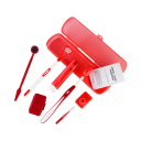 Kit orthodontique pour le nettoyage des dents et des appareils dentaires 8 pcs brosses fil dentaire cire étui en plastique pour l'hygiène dentaire 3