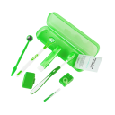 Kit orthodontique pour le nettoyage des dents et des appareils dentaires 8 pcs brosses fil dentaire cire étui en plastique pour l'hygiène dentaire 5