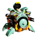 Kit Overwatch Wrecking Ball 200 piezas Hámster en Bola Mecánica 15,8 x 20,6 x 4,2 cm Transformación 12 modelos Juguete creativo para niños 2