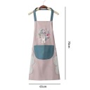 Kitchen Apron 65 x 70 cm Waterproof Oilproof Cooking Apron for Home Adults Men and Women Fashion Style Neck Hanging 3