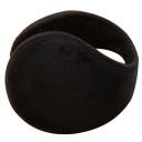 Klapas de orelha pretas e quentes para mulheres e homens no inverno Superfície de pelúcia macia Interior peludo Forma dobrável Design simples 3