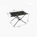 Klappbarer Campingtisch aus Aluminium, 59 x 39 x 38 cm, leichter Outdoor-Tisch, 1,2 kg, tragbarer Picknicktisch mit Tragetasche 2