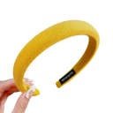 Klasická široká barevná čelenka do vlasů 12 cm Univerzální velikost Polstrovaná látková čelenka Elegantní dámský módní doplněk 12