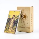 Klassiset tarot-kortit 78 kpl kohtalon ennustamiseen 10,4 x 6,1 cm värilliset kuvitukset pakka tarot-tulkintaan ja symboliikan työstämiseen 1