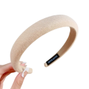 Klassisk bred färgad hårband 12 cm Universell storlek Polstrat tygband Elegantisk dammodeaccessoar 14