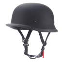 Klasyczny kask motocyklowy retro czarny Otwarty kask motocyklowy z wzorem vintage Stylowy kask motocyklowy do skutera i choppera 4