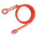 Klatrande skyddslina 150 cm Orange utomhussäkerhetslina med ögla Professionell utrustning för klättring Styrka 20 kN 2