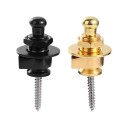 Κλείδωμα λουριού με στρογγυλή κεφαλή για ηλεκτρική κιθάρα 1 τμχ Μεταλλικό ασφαλιστικό κλείδωμα Ουδέτερο χρώμα Εύκολη εγκατάσταση Ασφαλές κράτημα 4