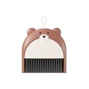 Kleine plastic schep voor bezem 20x16x16x5 cm Tafelschep voor afval Getekende teddybeer Vouwbaar huishoudelijk schoonmaakaccessoire 4