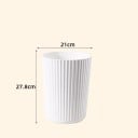 Kleine prullenbak 27,8 x 21 cm ronde plastic compacte voor badkamer kantoor slaapkamer huishouden en werkruimte 5