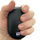 Kleine verwarmende wonder Oplaadbare handwarmer Dubbelzijdige verwarming 2 temperatuurinstellingen Pocketformaat voor in de hand 2