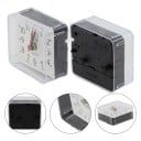 Kleiner analoger Wecker 6x3x5,8 cm Gut lesbares Zifferblatt Lauter Signalton Tragbarer Wecker für 1 AA-Batterie Für das Schlafzimmer Büros 6