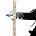 Kleště na dutinové hmoždinky Molly ocelové 12,5 × 15,5 cm černo červené nástroj pro montáž do sádrokartonu a upevnění kotev 2