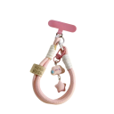 Kleurige telefoonband Korte polsband Telefoonsnoer met hanger van een wolk en een ster Camera ketting Sleutelhanger 4