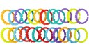 Kleurige verbindingsringen voor baby's 24 stuks Bijtringen met verschillende texturen Oppervlak Voor de massage van het tandvlees 2