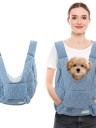 Kleurige waterdichte draagtas voor katten en honden 45 x 45 x 17 cm Comfortabele ademende tas voor huisdieren tot 4 kg 6