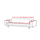 Kleurrijke elastische bankhoes 300–360 cm Jacquard hoes voor vijfzits woonkamer antislip wasbaar 5