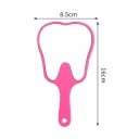 Kleurrijke handspiegel in de vorm van een tand, kleine spiegel voor tandheelkundig onderzoek en make-up, draagbare spiegel met handvat 10