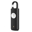 Klíčenka svítilna se zvukovým alarmem 130 dB a LED světlem nabíjecí přes USB-C rozměry 99 x 29 x 16 mm materiál ABS na osobní bezpečnost 2