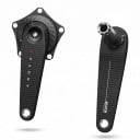 Kliky s měřičem výkonu XCADEY VENTUS 16 cm Karbonová vlákna Pavouk 5 šroubů 144 BCD Osa 24 mm Černá Pro cyklistiku a trénink 1