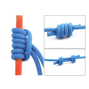 Klimtouw met een diameter van 6 mm en een lengte van 120 cm Nylon hulp touw voor klimmen, zekeren, abseilen en outdoor activiteiten 3