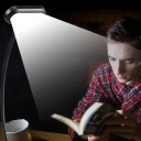 Klipattava LED-lamppu kirjaan paristoilla 3x AAA 5 LED Taivutettava varsi 360° Korkeus 24,3 cm Musta Lukemiseen sängyssä, opiskeluun ja matkustamiseen 5
