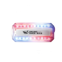 Klipová LED torcia JD-008 USB-C ricaricabile compatta con modalità di lampeggio rosso blu e luce bianca per la sicurezza 3