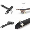 Kľúč na skateboard v tvare T Multifunkčné náradie s imbusovým kľúčom a nástrčnými kľúčmi Na matice koliesok aj kingpinu a skrutky dosky 4