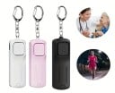 Kľúčenka svietidlo so zvukovým alarmom 130 dB nabíjacia cez USB s LED svetlom rozmery 146 x 60 x 30 mm na osobnú bezpečnosť pre ženy aj deti 1