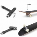 Klucz do skateboardu w kształcie T Narzędzie wielofunkcyjne z kluczem imbusowym i nasadkami do nakrętek kółek, kingpinu i śrub deski 4