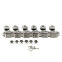 Klucze do gitary vintage 6R Konstrukcja z metalu platerowanego niklem i srebrem Średnica wału ze stopu cynku 6 mm Tuleja 8 mm 3