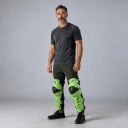 Knie- en scheenbeschermers voor motorfiets met verhoogd kniegedeelte en gesplitste schaal met openingen universele maat 11