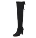 Kniehohe Damenstiefel mit Absatz J2818 15