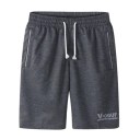 Knielange Shorts für Herren, Sommer, Sport, schnelltrocknend, atmungsaktiv, mit elastischer Taille und Taschen für den täglichen Gebrauch 4