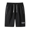 Knielange Shorts für Herren, Sommer, Sport, schnelltrocknend, atmungsaktiv, mit elastischer Taille und Taschen für den täglichen Gebrauch 2