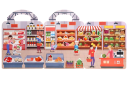 Kniha s obrázkami supermarket 23,5 x 18 cm farebná s ľuďmi nakupujúcimi v obchode pre zábavu a učenie 2