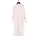 Knit Dress with Lace 6