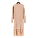 Knit Dress with Lace 7