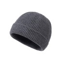 Knitted Beanie for Men and Women Solid Colour Wool Warm Beanie Modern Fashion Style Autumn and Winter Beanie in Various Colours 5