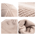 Knitted Beanie for Men and Women Solid Colour Wool Warm Beanie Modern Fashion Style Autumn and Winter Beanie in Various Colours 12