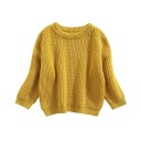 Knitted Cotton Baby Sweater with Long Sleeves for Newborns Autumn and Winter Loose Casual Top Plain Clothing for Boys 10