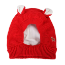 Knitted Dog Hat 24 cm Height 38 cm Neck Circumference Warm Protective Hood for Ears for Small and Medium Dogs Winter Accessory Against Wind 3