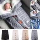 Knitted Sleeping Bag with Buttons E435 12