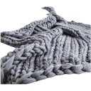 Knitted Wool Blanket 100 x 120 cm 16
