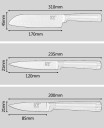 Knivsæt i rustfrit stål - 6 dele 8