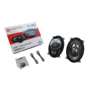 Koaxiální reproduktory 2 ks do auta 900 W 4-pásmové oválné 4 x 6 palců 10,2 x 15,2 cm Hi-Fi černé PERTORS QP-4603 pro dveřní audio do vozu 2