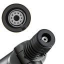 Kobberblå lighter 360° inverteret tænding Vindmodstandsdygtig genopfyldelig butan lighter Lighter til stearinlys pejs grill 6