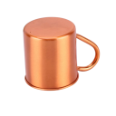 Kobberkrus med håndtag 8,2 x 9 cm i kobberfarve til drikke af kaffe, te og kolde drikke til hjemmet og på farten 2