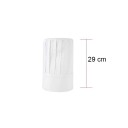 Kochmütze hoher Schnitt 29 cm Falten Baumwolle Polyester Arbeitskopfbedeckung für die Küche gastronomische Kleidung 8